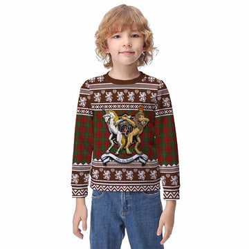 MacAulay (MacAuley) Clan Tartan Crest Christmas Kid Ugly Sweatshirt Coat of Arms Funny Style