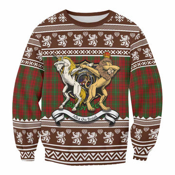 MacAulay (MacAuley) Clan Tartan Crest Christmas Sweatshirt Coat of Arms Funny Style