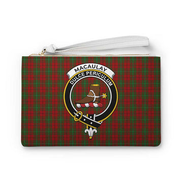 MacAulay (MacAuley) Family Crest Tartan Clutch Bag