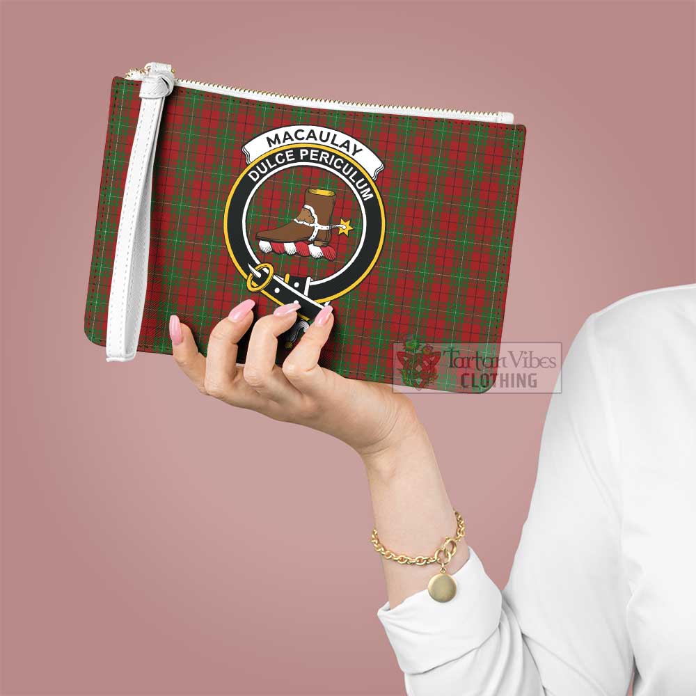 Tartan Vibes Clothing MacAulay (MacAuley) Family Crest Tartan Clutch Bag