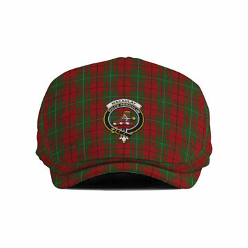 MacAulay (MacAuley) Family Crest Tartan Jeff Cap, Tartan Flat Cap