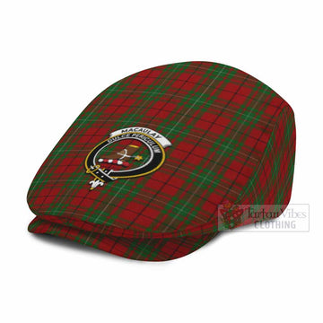 MacAulay (MacAuley) Family Crest Tartan Jeff Cap, Tartan Flat Cap