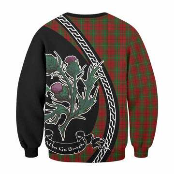 MacAulay (MacAuley) Family Crest Tartan Sweatshirt Alba Thistle Inspired