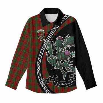 MacAulay (MacAuley) Family Crest Tartan Women Casual Shirt Alba Thistle Inspired - Tartan Vibes Clothing
