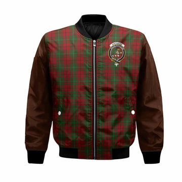 MacAulay (MacAuley) Tartan Accent Bomber Jacket with Family Crest