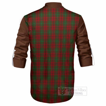 MacAulay (MacAuley) Tartan Accent Ghillie Shirt with Family Crest