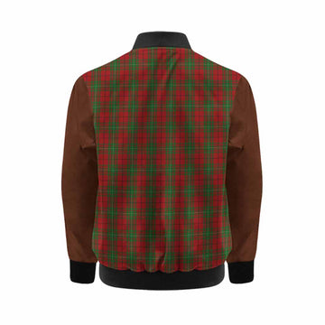 MacAulay (MacAuley) Tartan Accent Kid Bomber Jacket with Family Crest