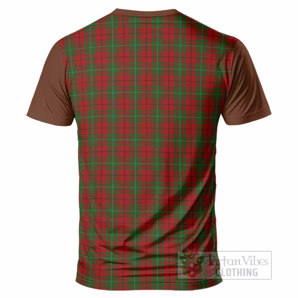 MacAulay (MacAuley) Tartan Accent T-Shirt with Family Crest