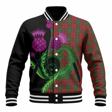 MacAulay (MacAuley) Tartan Baseball Jacket Traditional Scottish Thistle
