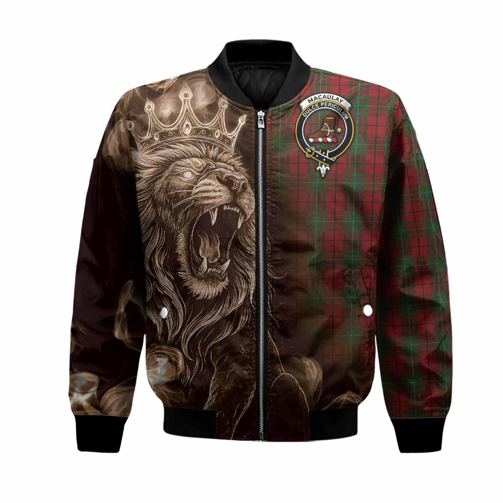 MacAulay (MacAuley) Tartan Bomber Jacket Roaring Lion Heritage