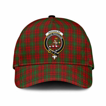 MacAulay (MacAuley) Tartan Classic Cap with Family Crest