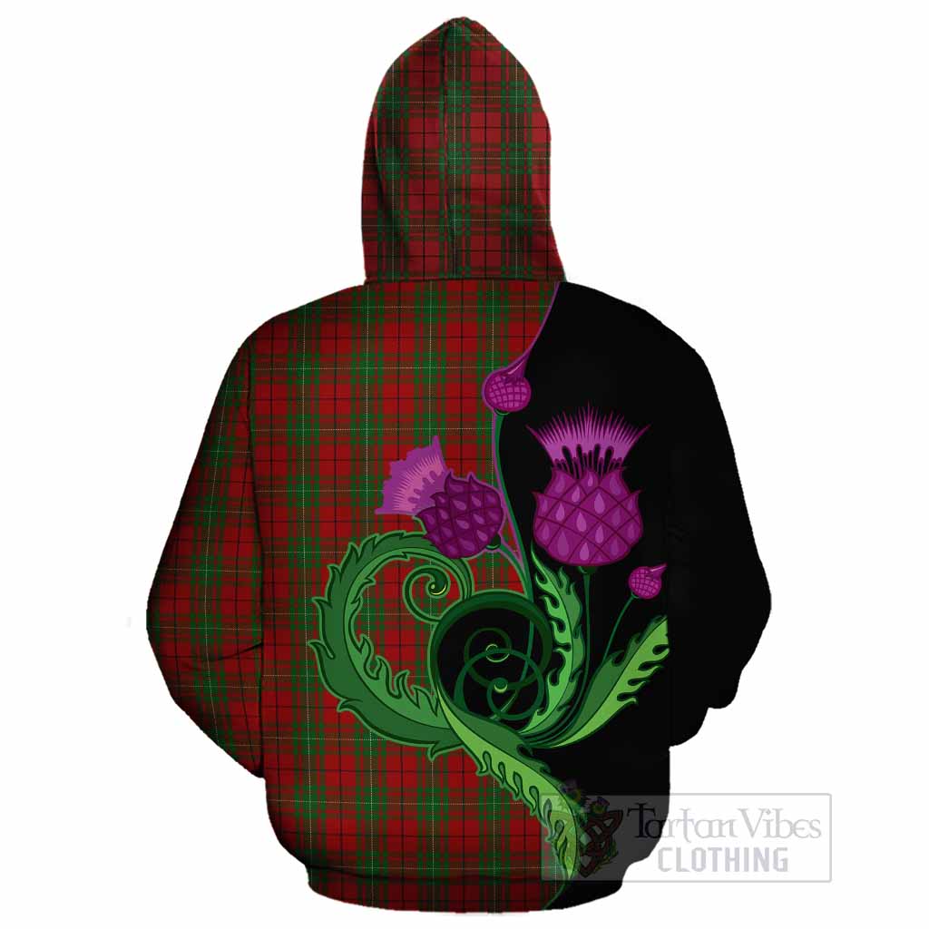 MacAulay (MacAuley) Tartan Cotton Hoodie Traditional Scottish Thistle