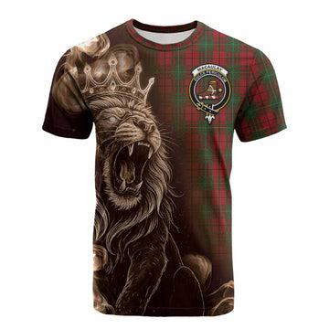 MacAulay (MacAuley) Tartan Cotton T-shirt Roaring Lion Heritage