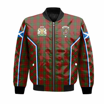 MacAulay (MacAuley) Tartan Crest Bomber Jacket Scotland Coat of Arm Flag Style