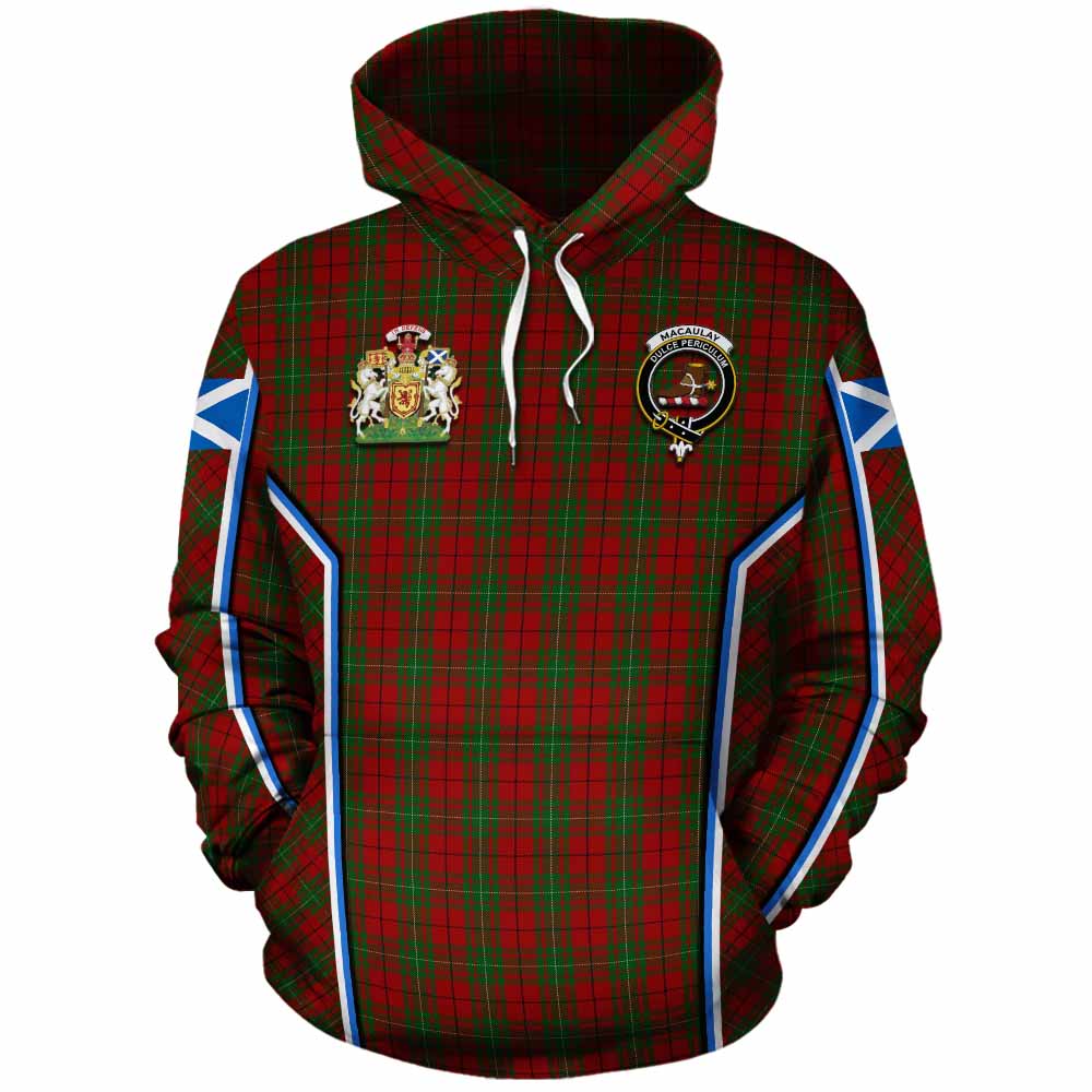 MacAulay (MacAuley) Tartan Crest Cotton Hoodie Scotland Coat of Arm Flag Style - Tartan Vibes Clothing
