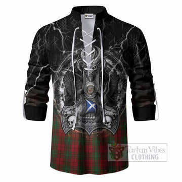 MacAulay (MacAuley) Tartan Crest Ghillie Shirt Celtic Odin's Raven Legacy