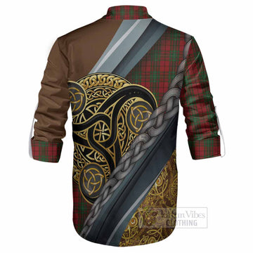 MacAulay (MacAuley) Tartan Crest Ghillie Shirt Scottish Triskele Celtic