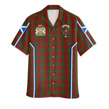MacAulay (MacAuley) Tartan Crest Hawaiian Shirt Scotland Coat of Arm Flag Style - Tartan Vibes Clothing