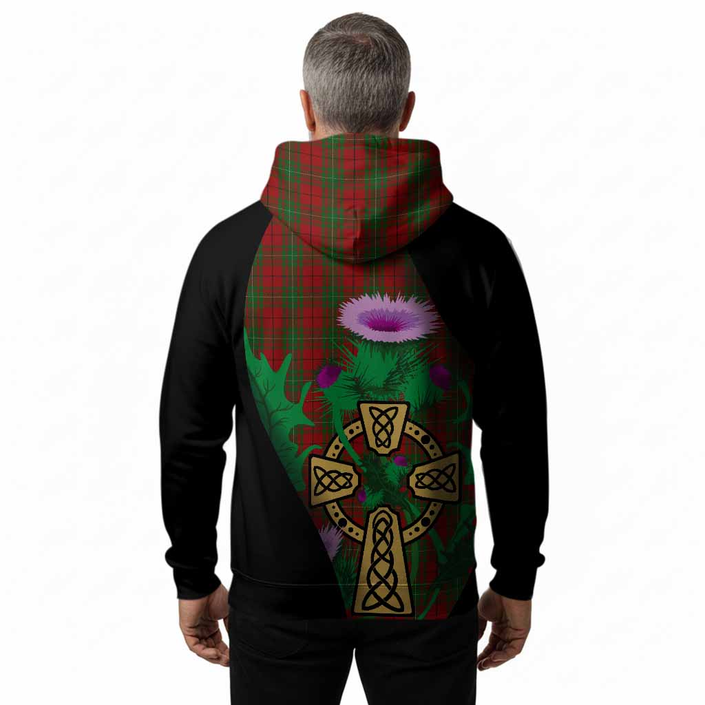 MacAulay (MacAuley) Tartan Crest Hoodie Celtic Cross Thistle Flowers