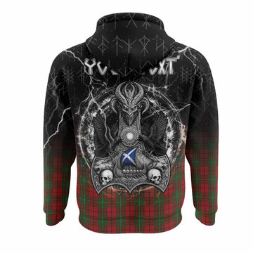 MacAulay (MacAuley) Tartan Crest Hoodie Celtic Odin's Raven Legacy