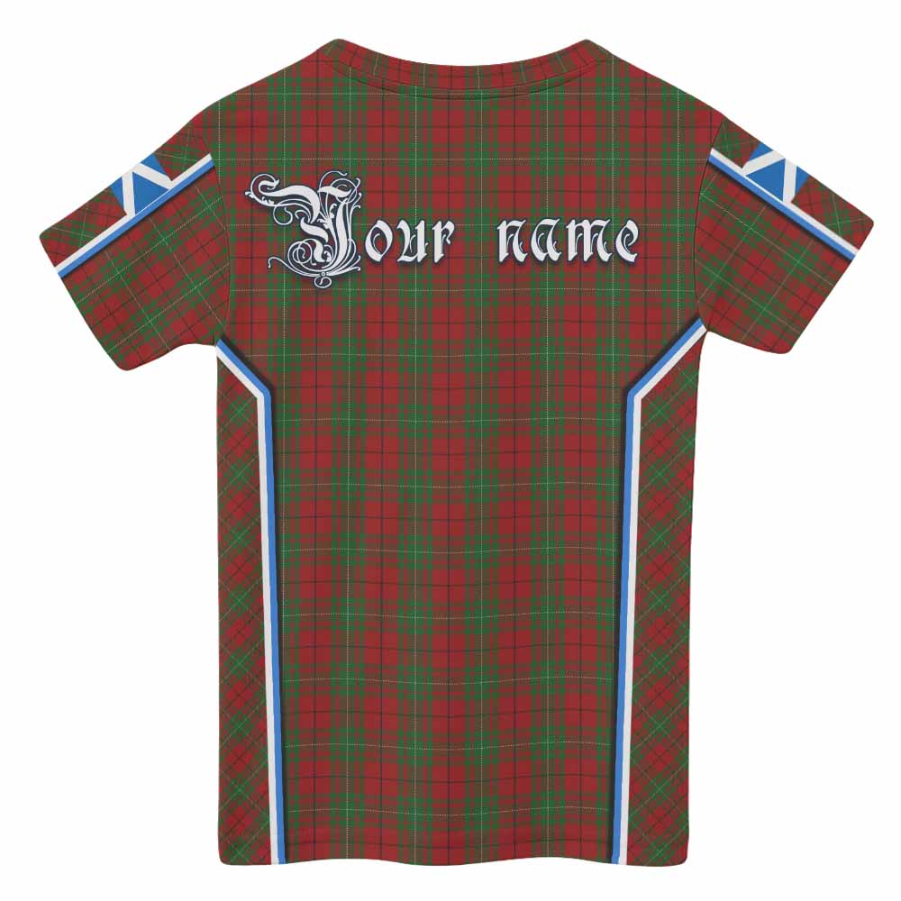 MacAulay (MacAuley) Tartan Crest Kid T-shirt Scotland Coat of Arm Flag Style - Tartan Vibes Clothing