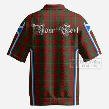 MacAulay (MacAuley) Tartan Crest Men’s Polo Sweater Top Scotland Coat of Arm Flag Style
