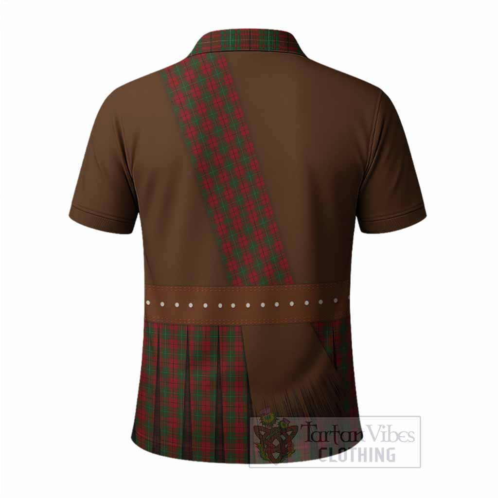MacAulay (MacAuley) Tartan Crest Polo Shirt Kilt Costume Style
