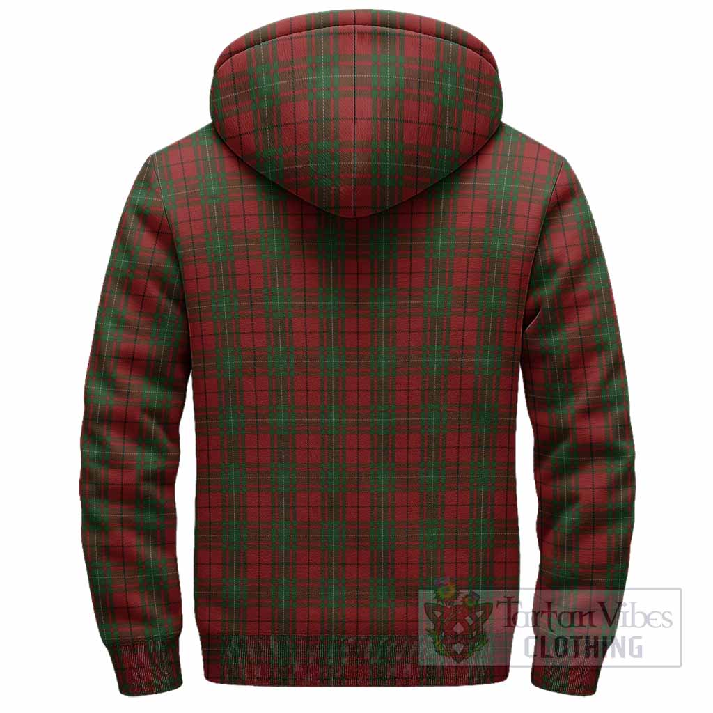 MacAulay (MacAuley) Tartan Crest Sherpa Hoodie Ferocious Lion Style