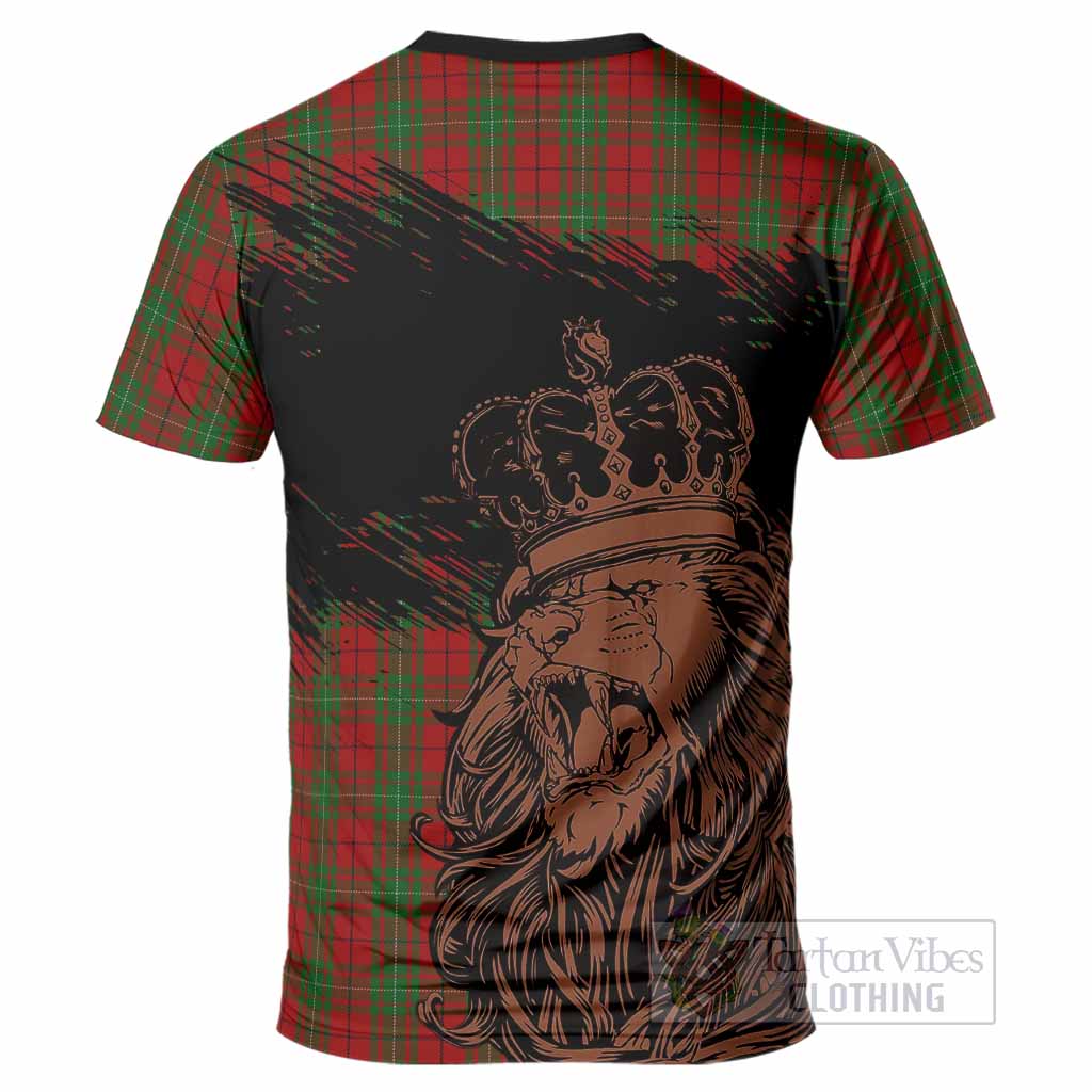 MacAulay (MacAuley) Tartan Crest T-Shirt Crowned Lion Heritage Style