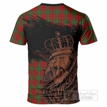MacAulay (MacAuley) Tartan Crest T-Shirt Crowned Lion Heritage Style