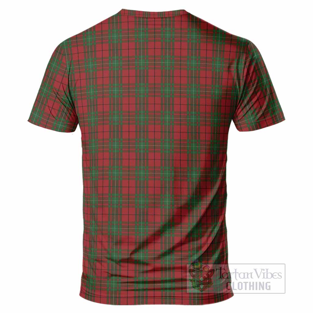 MacAulay (MacAuley) Tartan Crest T-Shirt Ferocious Lion Style