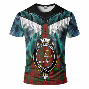 MacAulay (MacAuley) Tartan Crest T-Shirt New Zealand Maori Korowai Cloak