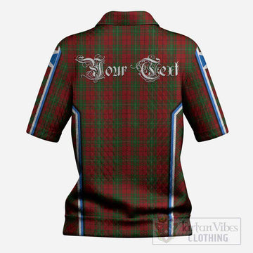 MacAulay (MacAuley) Tartan Crest Women’s Polo Sweater Top Scotland Coat of Arm Flag Style