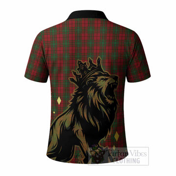 MacAulay (MacAuley) Tartan Family Crest Polo Shirt Crowned Lion Roaring
