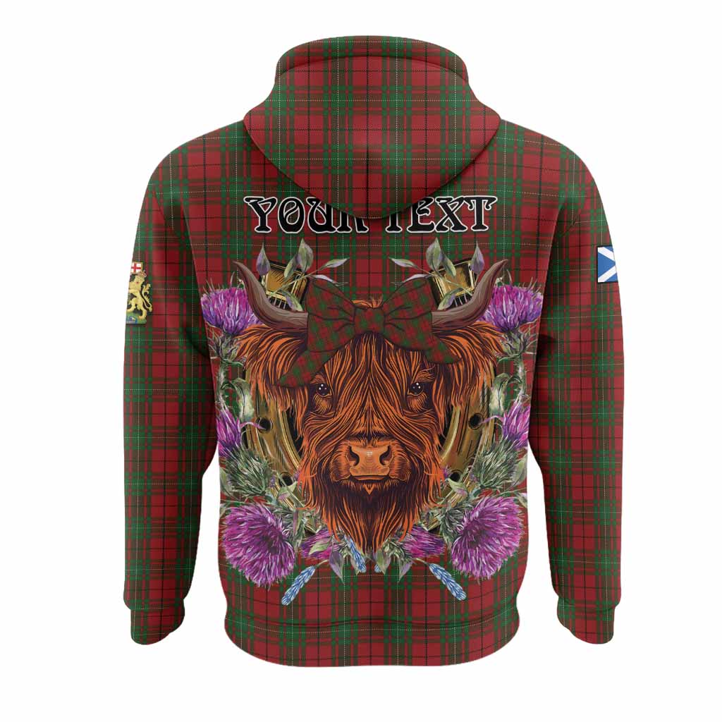 MacAulay (MacAuley) Tartan Hoodie Scottish Thistle Heilan Coo