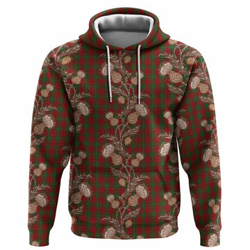MacAulay (MacAuley) Tartan Hoodie Seamless Scottish Thistle Flowers