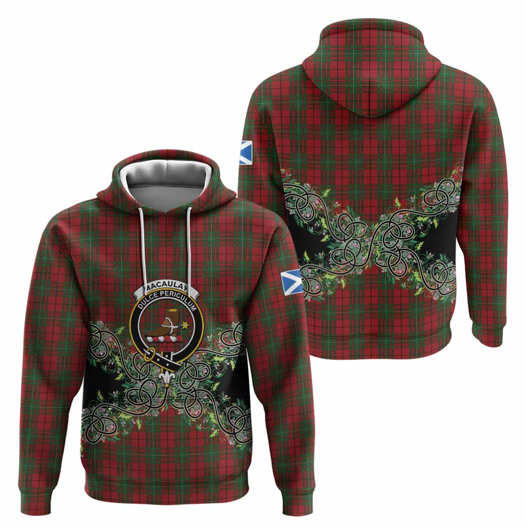 MacAulay (MacAuley) Tartan Hoodie Thistle Scottish Spirit