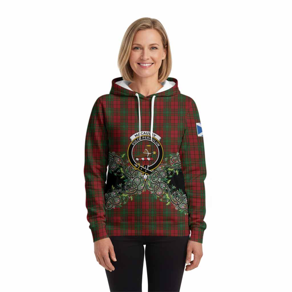 MacAulay (MacAuley) Tartan Hoodie Thistle Scottish Spirit