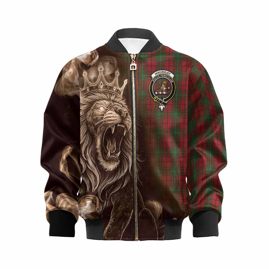 MacAulay (MacAuley) Tartan Kid Bomber Jacket Roaring Lion Heritage