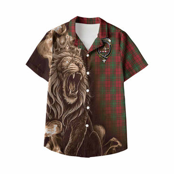 MacAulay (MacAuley) Tartan Kid Hawaiian Shirt Roaring Lion Heritage