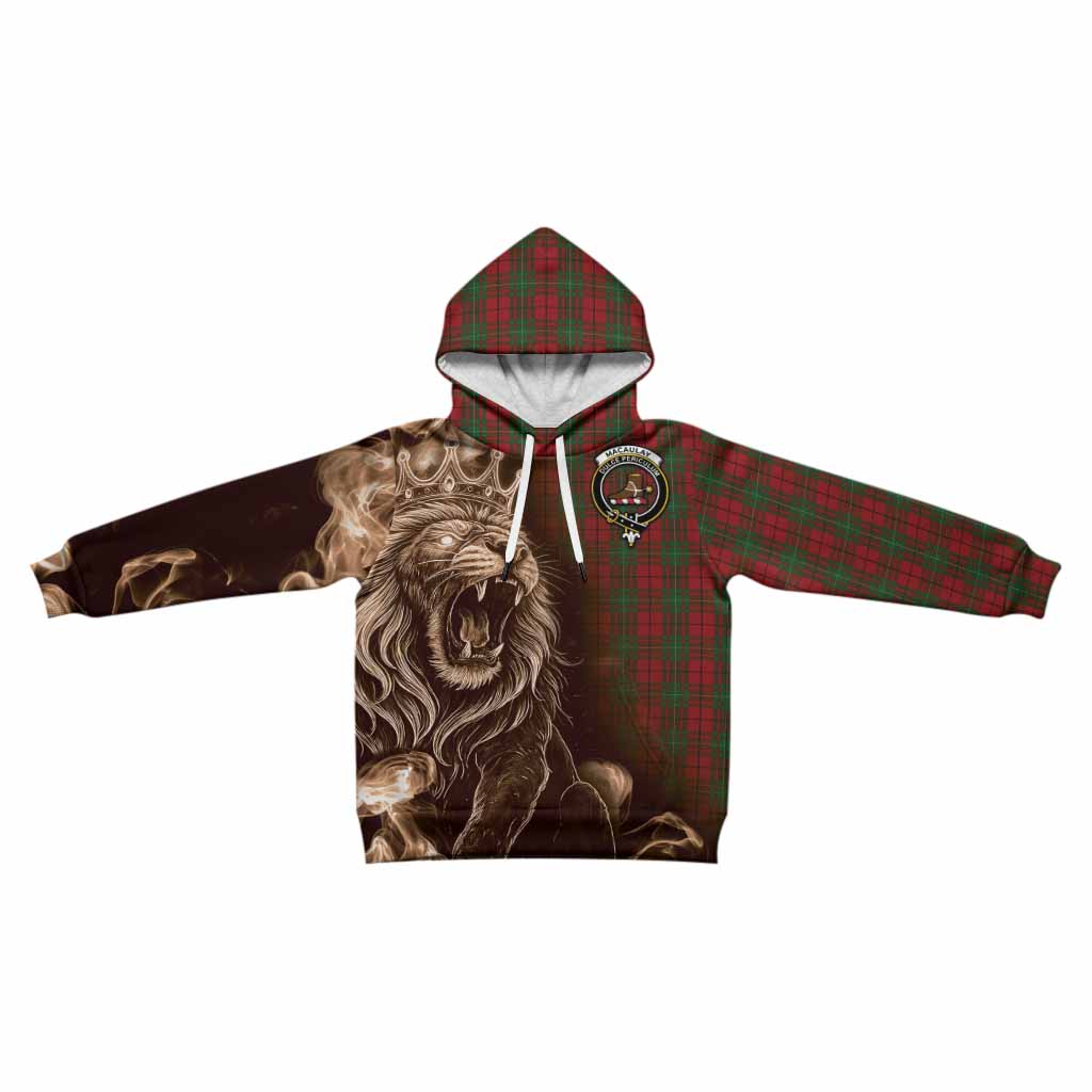 MacAulay (MacAuley) Tartan Kid Hoodie Roaring Lion Heritage