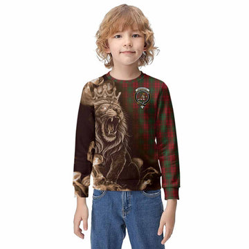 MacAulay (MacAuley) Tartan Kid Knitted Sweatshirt Roaring Lion Heritage