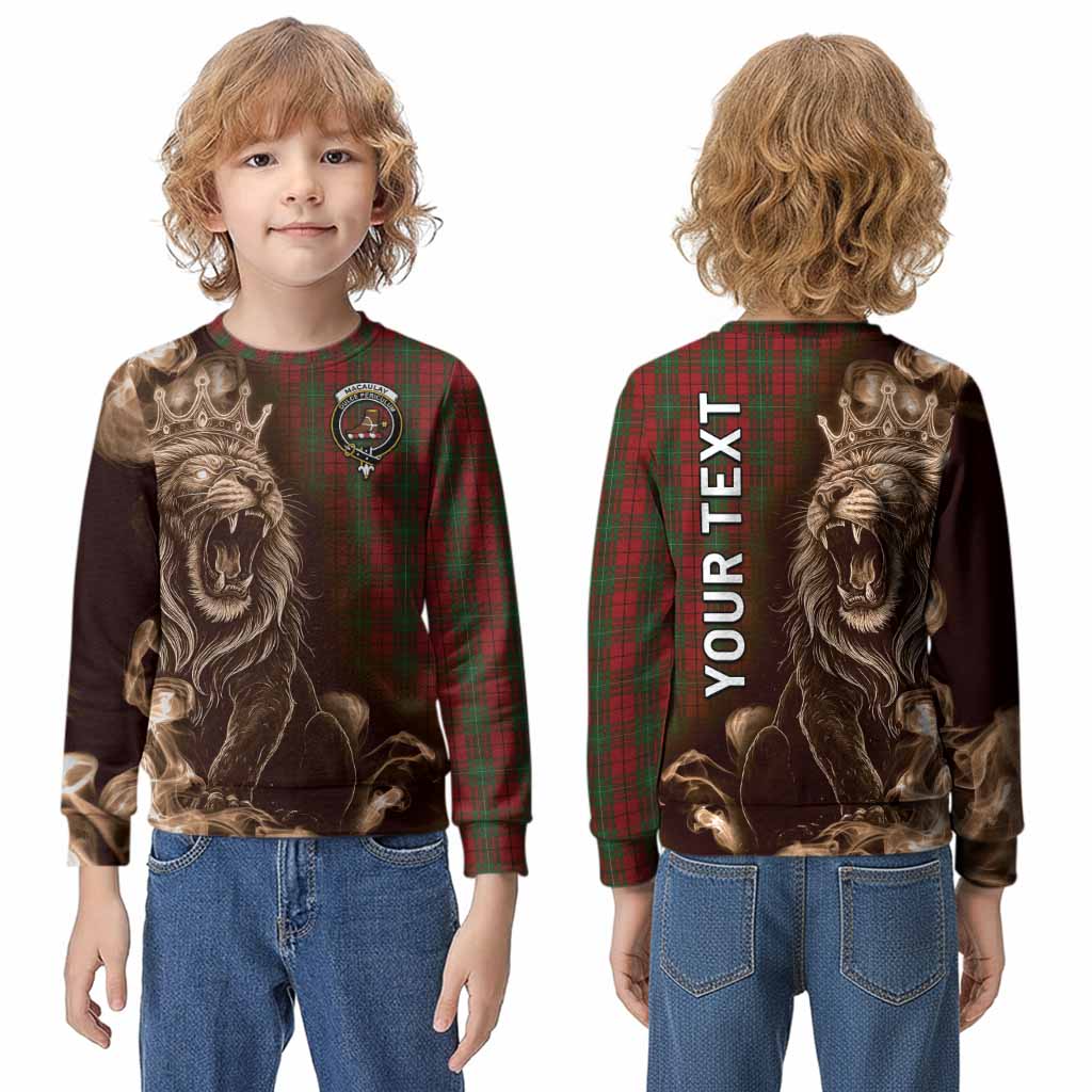 MacAulay (MacAuley) Tartan Kid Knitted Sweatshirt Roaring Lion Heritage