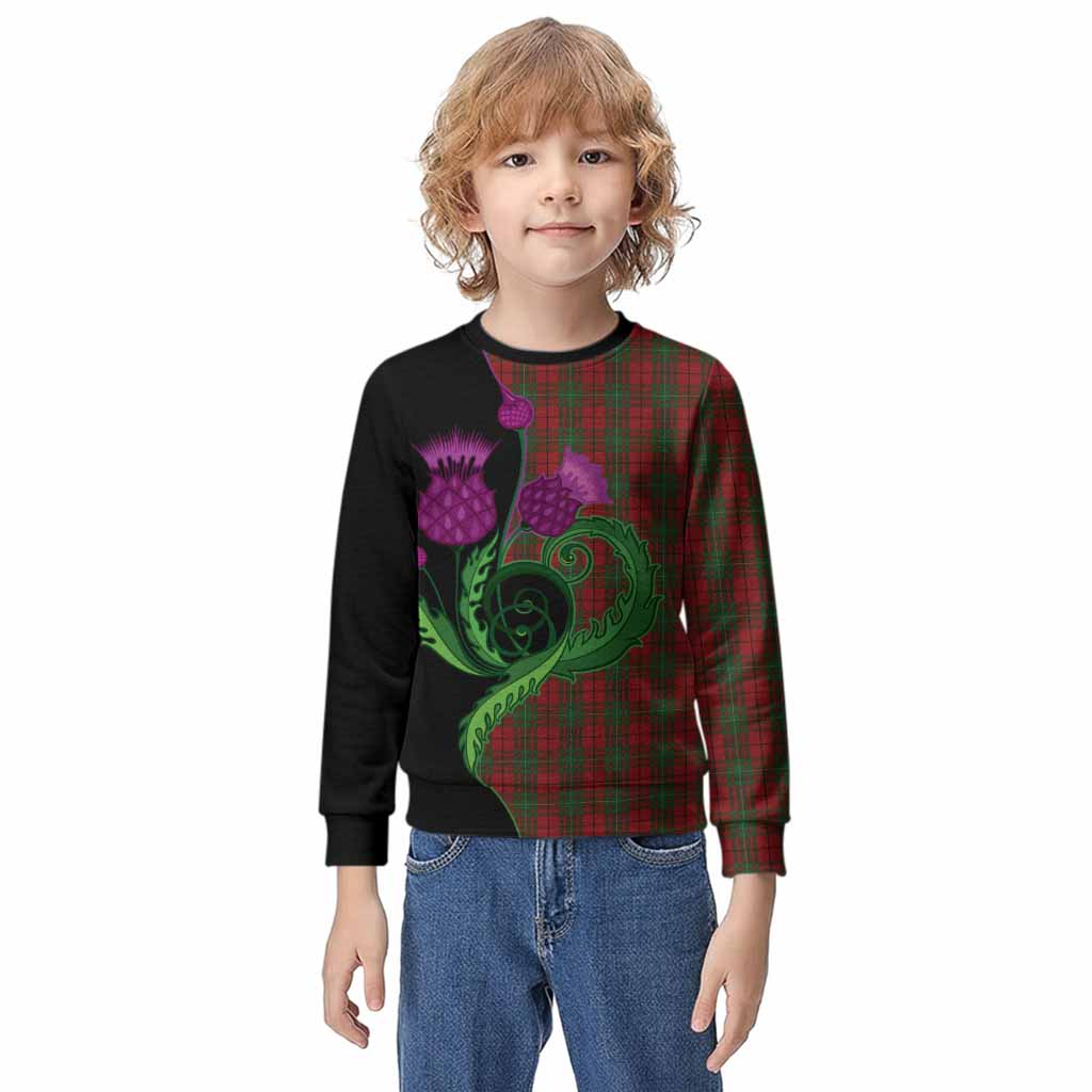 MacAulay (MacAuley) Tartan Kid Knitted Sweatshirt Traditional Scottish Thistle