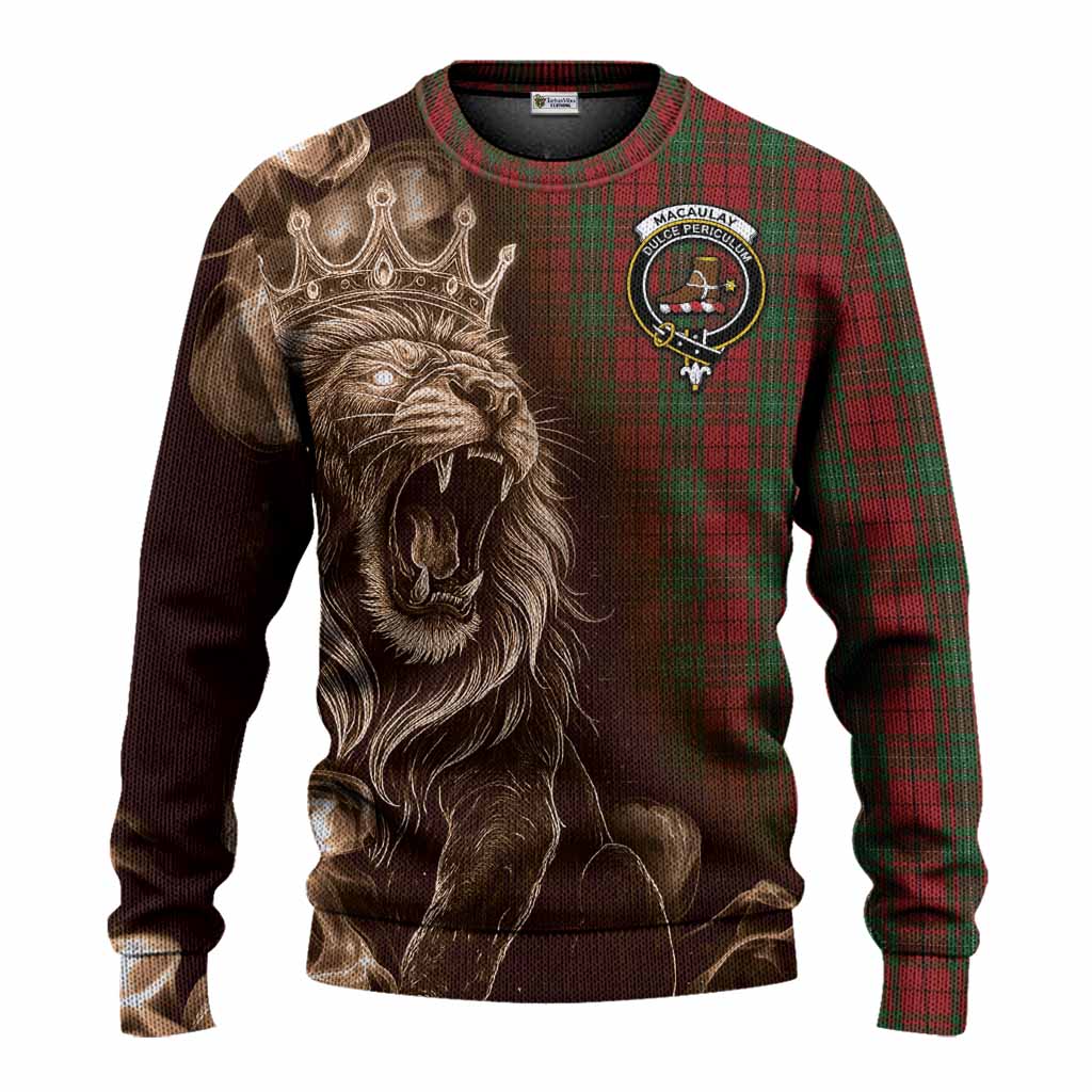 MacAulay (MacAuley) Tartan Knitted Sweater Roaring Lion Heritage