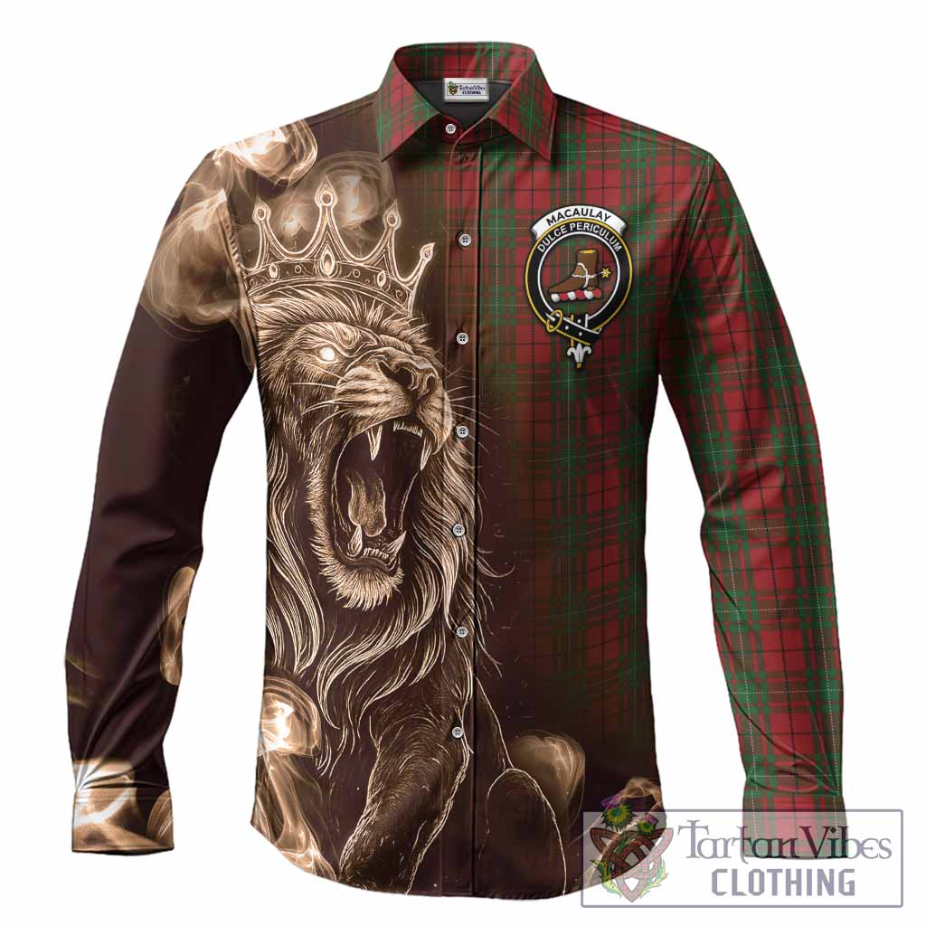MacAulay (MacAuley) Tartan Long Sleeve Button Shirts Roaring Lion Heritage