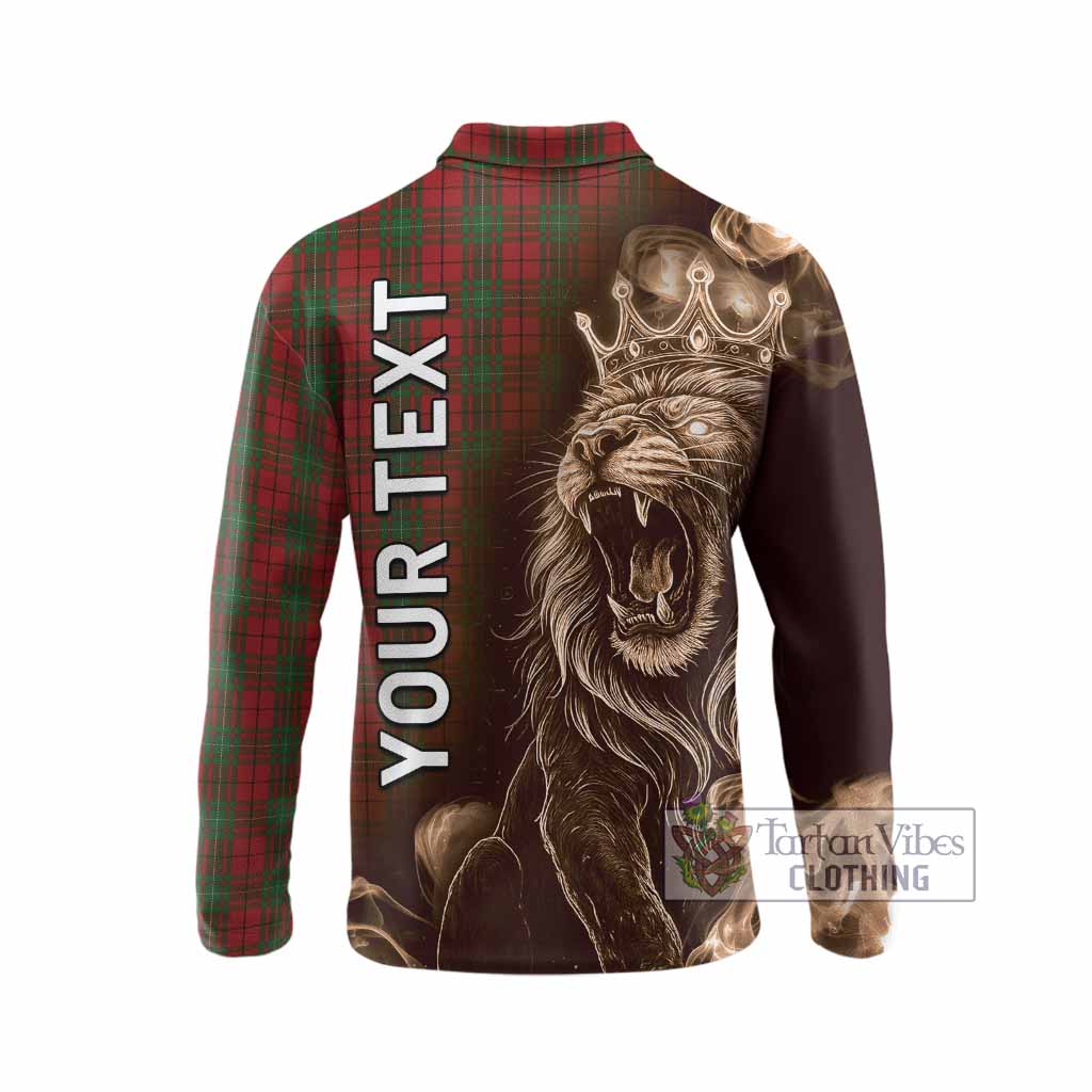 MacAulay (MacAuley) Tartan Long Sleeve Polo Shirt Roaring Lion Heritage
