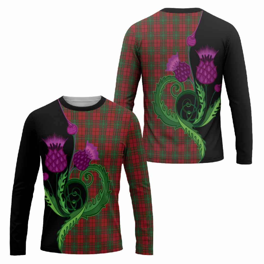 MacAulay (MacAuley) Tartan Long Sleeve T-Shirt Traditional Scottish Thistle