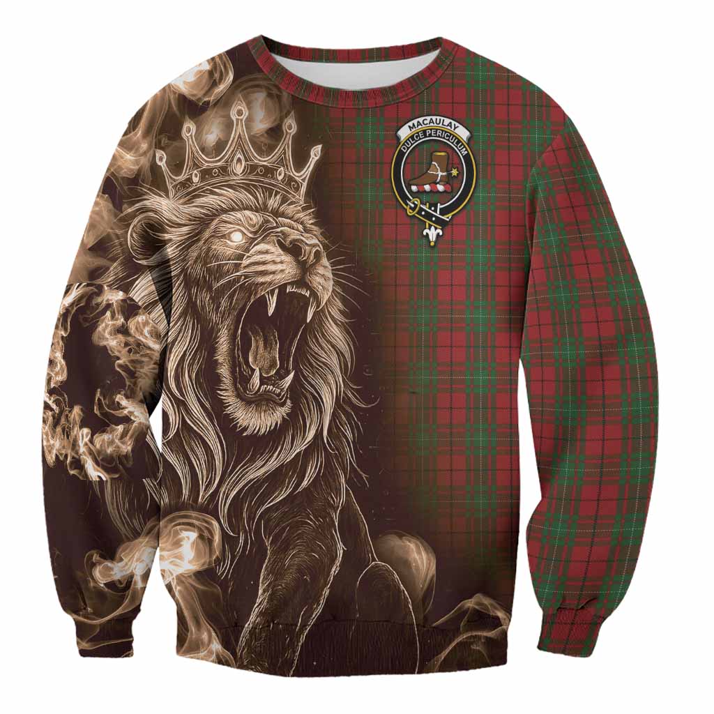 MacAulay (MacAuley) Tartan Sweatshirt Roaring Lion Heritage