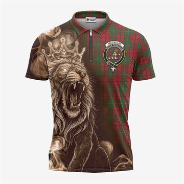 MacAulay (MacAuley) Tartan Zipper Polo Shirt Roaring Lion Heritage